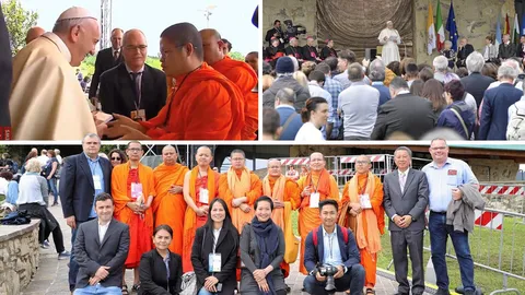 “พระสันตะปาปาฟรานซิส” พบผู้นำศาสนา “พระ ว.วชิรเมธี” ร่วมสร้างศาสนสัมพันธ์