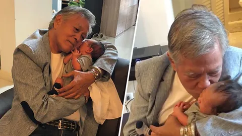 หลงหลานหนักมาก! ปู่หนิง ไปเยี่ยม น้องโพธิ์ หลานชายตัวน้อยซุกอกนอนนิ่ง