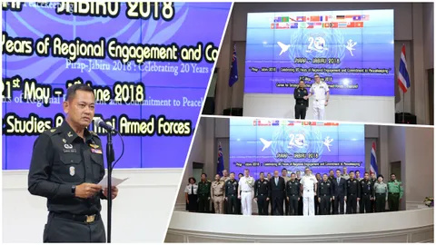 กองทัพไทย-ออสเตรเลีย เปิดการฝึกรักษาสันติภาพ 'พิราบ-จาบิรู' 2018 