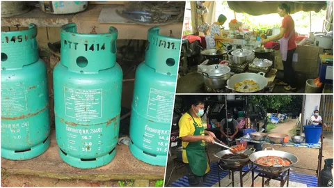 ร้องจ๊าก!! แก๊สราคาพุ่ง!! ร้านค้าบ่นอุบ จ่ายเพิ่มกว่า 40 บาท