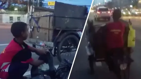 เด็กชาย ป.5 ขี่ซาเล้งเก็บขยะขาย หาเงินเลี้ยงยาย-น้อง