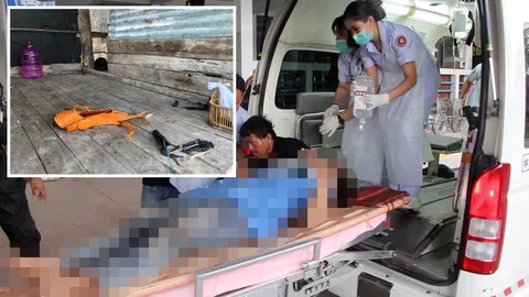 กระท่อมล่อฟ้า วิ่งหลบฝนโดนผ่าเปรี้ยง 4 ชาวนารอดตายปาฏิหาริย์