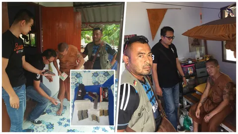 จับสึกพระ! ผู้ต้องหาหนีคดีฆ่า บวชนาน 5 พรรษา พกปืนติดตัวตลอด