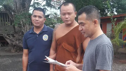 อาศัยผ้าเหลืองหนีคดี รวบคาวัดหนุ่มขนแรงงานต่างด้าว ส่งขายนายทุน