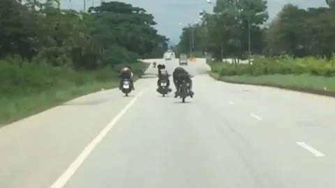 แชร์คลิป แก๊งแว้นซ่าเมืองเลย ซิ่งขวางทางรถฉุกเฉิน ขณะนำคนเจ็บส่ง รพ. (คลิป)