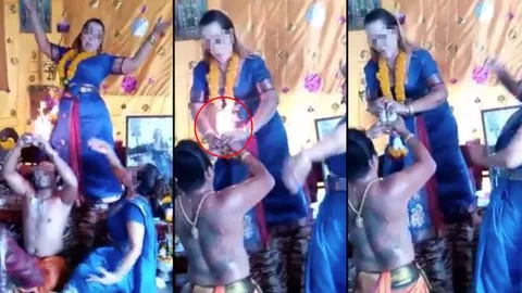 มีมาเรื่อยๆ! เพจดังเผยคลิป ‘ร่างทรงพระแม่กาลี’ โชว์ดับเทียนด้วยมือเปล่า