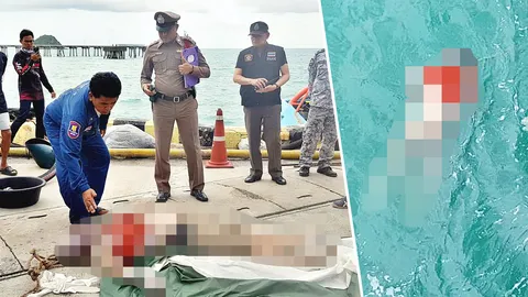 พบศพอดีตทหารเรือ ตายปริศนา! ลอยคว่ำหน้า ติดท่าเทียบเรือสัตหีบ