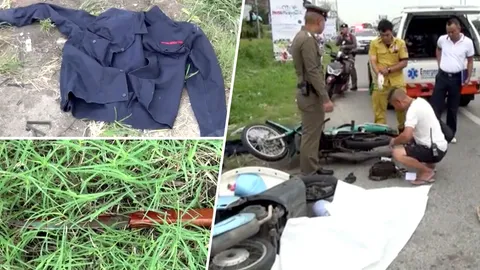 ผัวเก่าโหด ถีบรถอดีตเมียแทงคอดับ ลูกเห็นเสื้อ จำได้ของพ่อ!