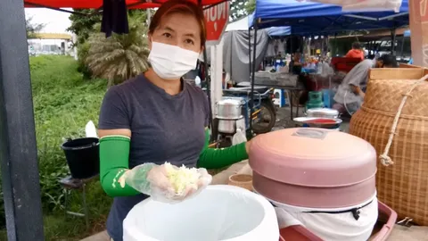 2 ผัวเมียพะเยา นึ่งข้าวเหนียวสูตรเด็ด ขายดีได้สูงสุดวันละ 3,000 (คลิป)