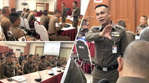 อีกหน้าที่ของจราจรนอกจากโบกรถ จัดครูต้นแบบสอนกฎจราจร