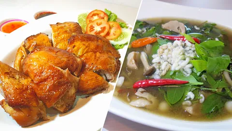 เมนูเด็ดบ้านอีสานเมืองยศ แกงผักหวานไข่มด-ไก่ย่าง