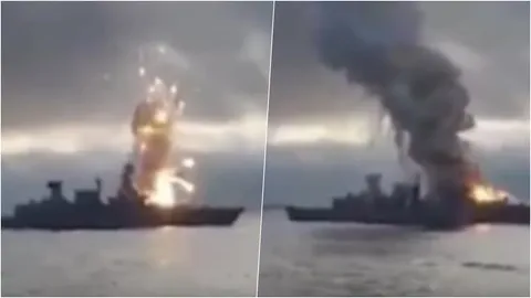 นาทีสุดช็อก! มิสไซล์ยิงไม่ขึ้น ระเบิดตูมสนั่นบนเรือพิฆาตเยอรมนี (คลิป)
