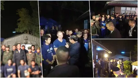 บิ๊กตู่ ปลุกกำลังใจหน่วยซีล ถ้ำหลวง ชูกำปั้น ฮูย่าๆๆ ช่วยหมูป่า