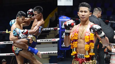 'เพชรอัศวิน' ฟันศอกน็อกตวงทรัพย์ ร่วงยก 3 มวยคู่เอกลุมพินี