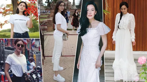 แฟชั่นชุดขาวไปทำบุญ สาวๆ แต่งตัวแบบไหนดี?