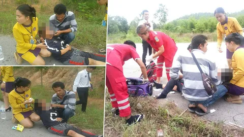 ชื่นชมสาวเอสซีบีไลฟ์ ลงช่วยหญิงท้องชนหมาพลิกคว่ำบาดเจ็บที่เลย