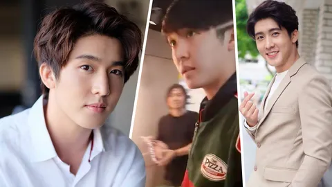 จะสั่งขอบชีส! เปิดวาร์ป น้องต้อง หนุ่มส่งพิซซ่าหน้าหล่อ ยิ้มทีละลาย