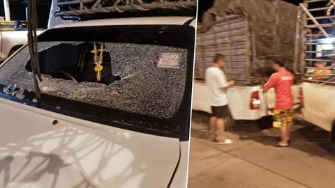 คนทำมาหากินเดือดร้อน! แก๊งปาหินเหิมหนัก ดักเล่นงานรถบรรทุกพริก