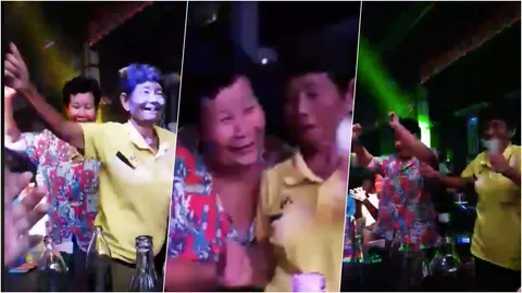 สูงวัยใจอย่างจ๊าบ แก๊งคุณยายสุดเฟี้ยว บุกผับดังเต้นลืมอายุ (คลิป)