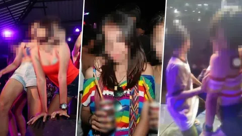 โจ๋งครึ่ม! จวกงานสายซิ่ง ปล่อยเด็กแต่งโป๊ เต้นอนาจาร เหล้าเบียร์เกลื่อน