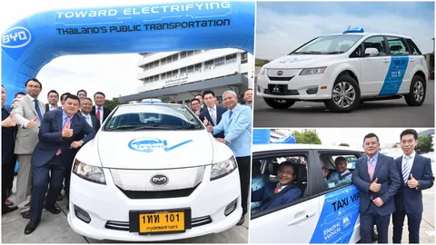 เปิดตัวแท็กซี่ไฟฟ้า ประจำสุวรรณภูมิ ค่าโดยสารเริ่มต้น 150