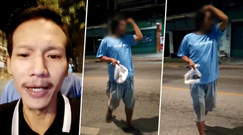 เพื่อนไม่ทิ้งกัน! หนุ่มรับคนไม่เต็มขึ้นรถ สุดท้ายจำได้ว่าเคยเป็นเพื่อน