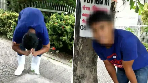 เกือบเนียน! สาวเจอโรคจิตปีนห้องน้ำหญิง แถมซิปไม่รูด อ้างผมรีบไปหาเมีย (คลิป)