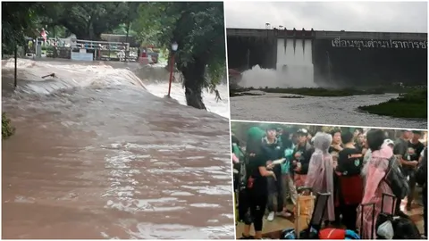 ซัดดารา ตื่นน้ำป่าโอเวอร์ กระทบท่องเที่ยวนครนายก ห้องพักแทบร้าง