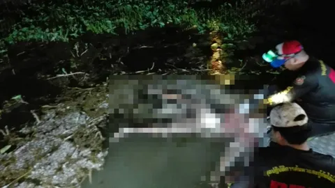 ผงะ! พบศพชายขึ้นอืด ลอยน้ำดับปริศนา ที่ฝ่ายเก็บน้ำบ้านสบเปาะ ลำปาง