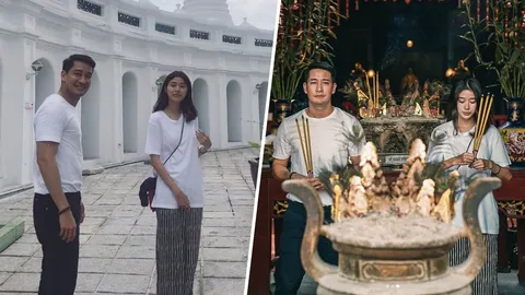 ฮือฮา! น่าลุ้นรักรีเทิร์น ป้อง–ณวัฒน์ ควง แก้ว–จริญญา อดีตแฟนไปทำบุญ