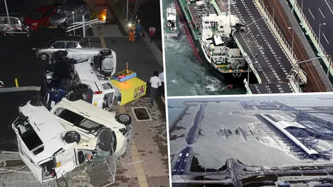 ‘เชบี’ ถล่มญี่ปุ่นพังยับ พินาศหนักรอบ25ปี ต้องอพยพกว่า1ล้าน