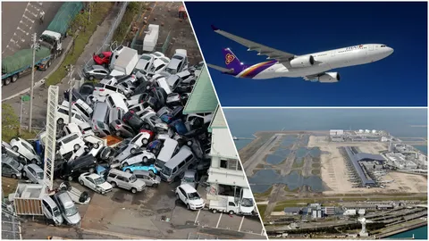 ฤทธิ์ไต้ฝุ่น บินไทยใช้เครื่องลำใหญ่ ขนผู้โดยสารตกค้างโอซากา