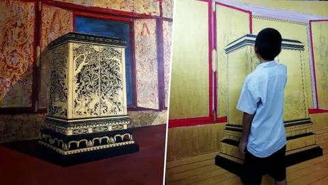 เปิดภาพวาดลายไทย ฝีมือ 'น้องอามานี่' จิตรกรรุ่นจิ๋ว งดงามดั่งมีชีวิต