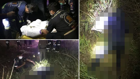 2หนุ่มออกหากบป่ารกข้างทาง พบศพหญิงนอนตายขึ้นอืด เผ่นแจ้ง ตร.