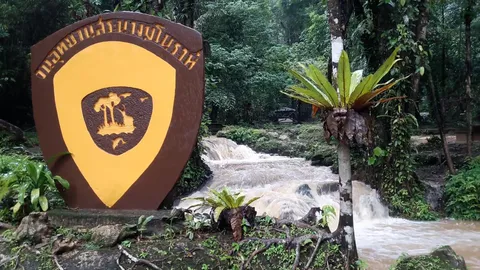 พังงา ฝนตกหนัก หวั่นน้ำป่าทะลัก สั่งปิดน้ำตกสระนางมโนราห์ชั่วคราว