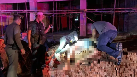 หนุ่มวัย 24 รักสลาย โดดตึกกำลังก่อสร้าง 4 ชั้นดับ ที่ย่านมีนบุรี