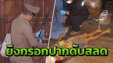 เครียดโรครุมเร้า!! พ่อเฒ่าวัย 80 คว้าลูกซองยิงกรอกปากสมองกระจาย