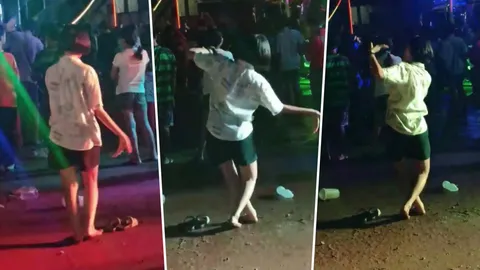 งดงาม! สาวน้อยโชว์ฟ้อนรำ เพลงรถแห่ อ่อนช้อยเข้าจังหวะไม่แพ้สายย่อ (คลิป)