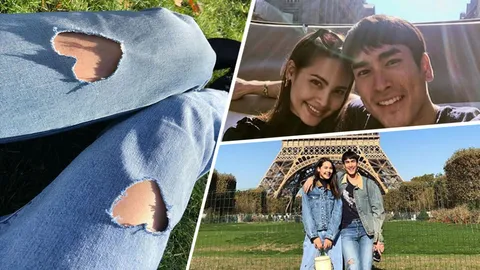 ณเดชน์-ญาญ่า ส่งแฟชั่นกางเกงขาดรูปหัวใจ ให้แฟนคลับได้ฟินกัน