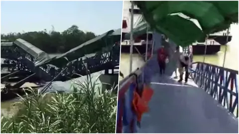 ช็อก! ชาวจีนเที่ยวเยอะจัดจนสะพานหัก แต่คนยังแห่เดินข้าม (คลิป)