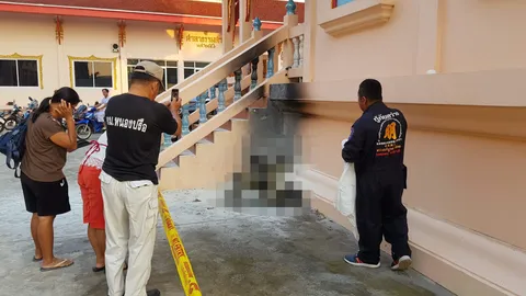 แม่หนุ่มเผาตัวตายในวัดเผย ลูกเครียดป่วยนอนไม่หลับ มาลาแม่ก่อนลาโลก