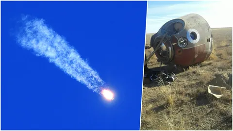 เผยคลิปนาทีจรวดโซยุซขัดข้องกลางเวหา รัสเซียสั่งสอบด่วน (คลิป)