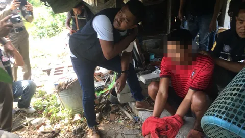 ตร.เมืองคอน จับหนุ่มมือยิง 6 นัด ฆ่าหนุ่มเฝ้าสวนปาล์ม ปมขโมยปลาในบ่อ