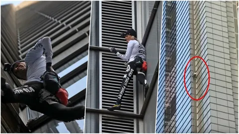 สุดหวาดเสียว ‘ไอ้แมงมุม’ ท้าความตาย ใช้ 2 มือเปล่า ปีนตึกสูงลอนดอน (คลิป)