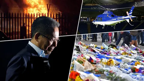 ลำดับเหตุการณ์ เฮลิคอปเตอร์ 'เจ้าสัววิชัย' ตกหน้าเลสเตอร์ซิตี้