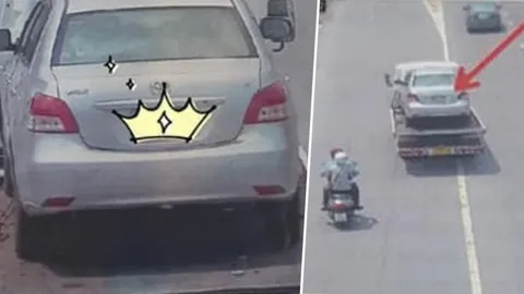 จบดราม่าใบสั่ง! เก๋งบนรถยก เคลียร์ตำรวจเรียบร้อยแล้ว