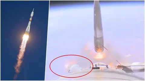 ชัดเจน! ไอพ่นชน ทำจรวด ‘โซยุซ’ พัง 2 นักบินอวกาศเกือบตาย (คลิป)