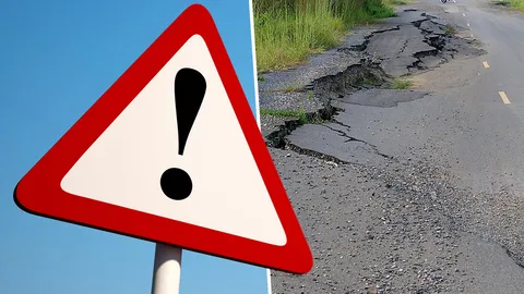 ชาวเมืองอ่างทองร้อง ถนนทรุดตัว หวั่นเกิดอันตราย 