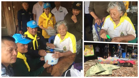 ยายวัย 82 เผยนาทีชีวิต เกาะเสาบ้านสู้น้ำท่วม สูงเกือบมิดหัวที่บางสะพาน