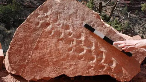 รอยเท้าสัตว์เลื้อยคลานเก่าแก่ ในแกรนด์แคนยอน